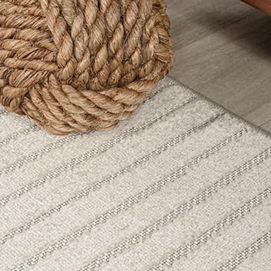 JONATHAN Y Hallie High-Low Curve Ivory/Cream Indoor/Outdoor Area Rug, 12x15, Minimalist, Pet Friendly, Non-Shedding, Stain Resistant, Hose-Washable for Backyard, Patio, Porch (SCN100B-15) - Image 10