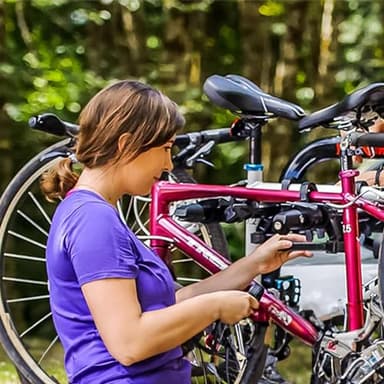 YAKIMA DoubleDown 4 - Tilting Hitch-Mounted Bike Rack for Cars, SUVs, Trucks and More, Fits 1.25” and 2” Hitches, Anti-Sway and Folding Arms, Carries 4 Bikes - Image 9