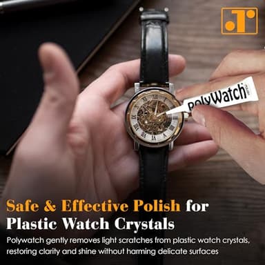 Rosenthal PolyWatch Plastic Watch Scratch Remover Polish with Microfiber Cloth - 2 Pack Professional Polish for Acrylic Watch Crystal Repair & Restoration - Rosenthal Collection Since 1926 - Image 2