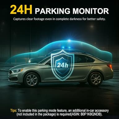 Dash Cam Front and Rear,3 Channel Dash Cam for Car with 5G WiFi, 64GB Card,4K+1080P+1080P Front Inside and Rear Car Dash Camera,3.16”Screen,Night Vision,Loop Recording, G-Sensor, WDR, Parking Mode - Image 6