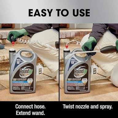 Roundup Dual Action 365 Weed & Grass Killer Plus 12 Month Preventer with Comfort Wand, Kills & Prevents for up to 1 Year, 1 gal. - Image 12