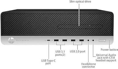 HP EliteDesk 800 G3 SFF Desktop PC Intel Core i5 6th Gen 3.20GHz 16GB RAM 256GB SSD WiFi BT Keyboard Mouse Windows 11 Pro (Renewed) - Image 3