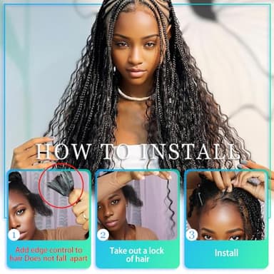 Human Braiding Hair 18 Inch 6 Bundles Human Hair Braiding Hair No Weft Deep Wave Bulk Human Hair for Braiding Hair Extensions for Boho Braids Wet and Wavy 150g P4/27# - Image 3
