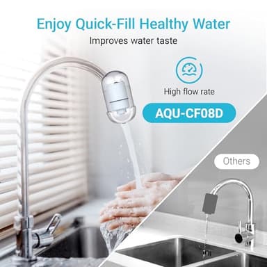 [Alkaline] 2 Pack Filter Replacement for All PUR®, PUR®PLUS Faucet Filtration Systems, Pur® RF-9999® Faucet Water Filter, NSF Certified, AQUA CREST - Image 6