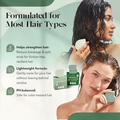 Kitsch Rosemary & Biotin Shampoo and Conditioner Set for Hair Growth - Strengthening, Thickening & Volumizing Shampoo and Conditioner Bar - Paraben, Sulfate & Silicone Free - Made in USA - 2 pack - Image 8