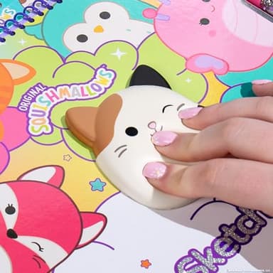 Original Squishmallows Sketchbook, Over 20 Stationery Supplies, Features Squishmallows Scrapbook Stickers, Cam The Cat Fidget Toy, Drawing Paper, Great Kids Craft, Coloring Books for Kids Ages 4-8 - Image 7