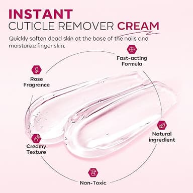 Modelones Cuticle Remover Kit - Cuticle Remover Cream & Cuticle Oil, Cuticle Care Kit w/Cuticle Trimmer Cuticle Pusher & Cuticle Nipper for DIY Nail Manicure, Removedor de Cuticula for Nail Care - Image 5