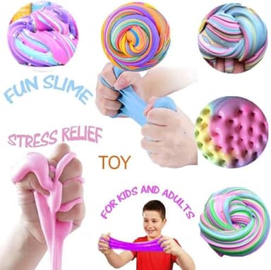 54 Pack Butter Slime Toy kit, Super Soft and Non-Sticky,Very Suitable Birthday Gifts for Boys and Gir,Party Favors,Stress Relief Toys,Easter Filling Stuffers. - Image 6