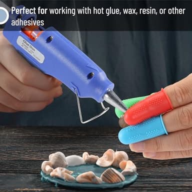 Mr. Pen- Hot Glue Gun Finger Protectors, 24 pcs, Silicone Thimble Finger Guard for Hot Glue - Image 5