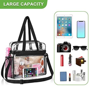Oraben Clear Bag for Stadium Events 12x6x12 Clear Tote Bag for Women Sports Fan Tote Transparent Lunch Bag for Work Concert - Image 6