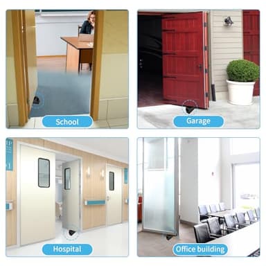 Strongest Heavy Duty Door Stopper Wedge - Spring Large Door Stoppers, Tall Door Stoppers for Bottom of Doors, Door Stop Rubber for Extra Strong Grip, 3 Inches High Metal Doorstop Suits Any Heavy Door - Image 6