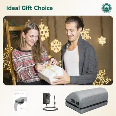 Snailax Heated Foot Rest Under Desk at Work, Desk Foot Stool with Heat & Vibration Massage, Adjustable Height, 2 Heat Levels Foot Warmer Feet Heater for Office Chair, Gaming Home Use - Image 8