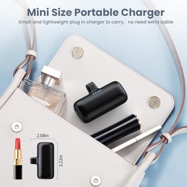 Swyop [2-Pack] Mini Portable Charger 5200mAh Power Bank, 3A PD USB C Cell Phone Portable Power, LCD Display Battery Pack Compatible with iPhone 15/15 plus/15 pro/15 pro Max/Android Phone/Samsung etc - Image 6