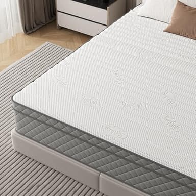 PurrJoys Full Mattress, 12 Inch Hybrid Double Mattress with Cooling Gel Memory Foam and Pocket Springs, CertiPUR-US Certified, Medium Firm - Image 2