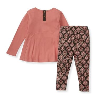 Burt's Bees Baby - Baby Girls Top and Pant Set, Tunic and Leggings Bundle, 100% Organic Cotton - Image 2