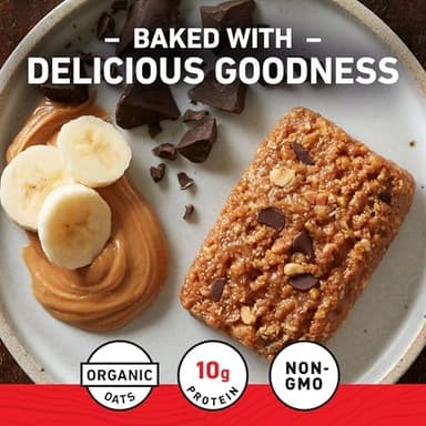 CLIF BAR - Energy Protein Bars - Peanut Butter Banana with Dark Chocolate - Made with Organic Oats - Energy Bars - Non-GMO - (10 Pack - Image 7