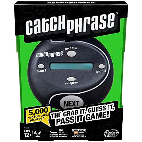 Hasbro Gaming Catch Phrase Electronic Game | Fun Active Handheld Party Games for Adults, Teens, and Kids | 4 or More Players, 2 Teams | Portable Summer Travel Activities | Ages 12+ (Amazon Exclusive) - Image 1