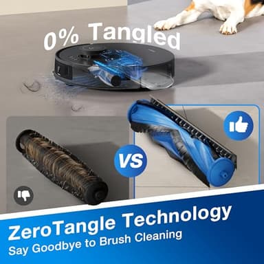 ECOVACS DEEBOT N20 Plus Robot Vacuum and Mop,with Bagless Self Emptying Station,8000Pa Powerful Suction,Anti-Tangle Technology,45-Day Capacity,300 Minutes Runtime,Perfect for Pet Hair - Image 5