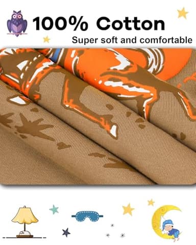 DAUGHTER QUEEN Boys Pajamas 18-24 Months Cowboy PJs 100% Cotton Long Sleeve Pj Sets Baby Toddler Sleepwear Costume Jammies Horse Clothes Outfits 18m/Mo, 24m/Mth - Image 5