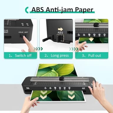 13 Inch Laminator Machine - 11x17 Laminator with 50 Sheets, Cold & Thermal, Built-in Paper Cutter & Corner Rounder, A3 Laminating Machine for Classroom Home School - Image 5