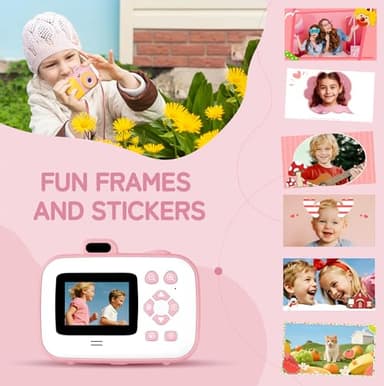Instant Camera for Kids with Print Paper, 1080P HD Kids Camera Instant Print with 32GB SD Card, Girls Toys for Ages 5-7, Birthday Gifts for 5 6 7 8 9 Year Old Girls - Image 6