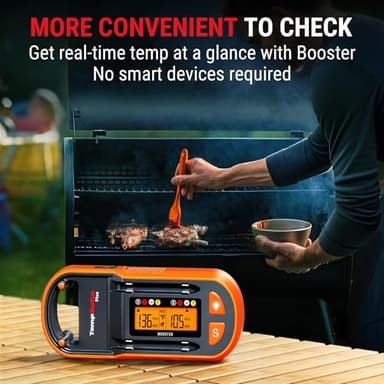 ThermoPro TempSpike Plus 600ft Wireless Meat Thermometer with 2 Color-Coded Probes, Bluetooth Meat Thermometer Wireless with LCD-Enhanced Booster for Food Cooking Grill Smoker - Image 5