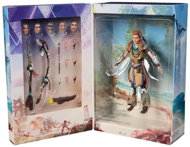 PlayStation Horizon Forbidden West, Deluxe 6” Aloy Action Figure with 15 Accessories, The Shapes Collection, for PS5 Fans & Collectors Ages 17+ - Image 8
