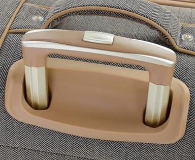 London Fog Kensington Navy Sand Herringbone 24" Expandable Spinner, 24 Inch - Image 4