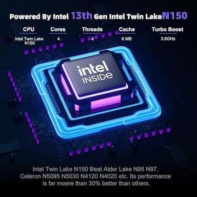 HP 14 Laptop Computer 2025 Ultra Light, AI Copilot Student Business, Quad-Core Intel, 16GB RAM, 628GB Storage (128GB UFS+ 500GB Ext), 1 Yr Office 365, 12 Hr Battery MarxsolAccessory Win 11S, Silver - Image 6