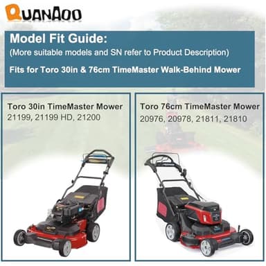 Quanaoo Brake Cable 133-1998 for Toro 30" Timemaster Lawn Mower Blade Engagement Cable Replacement fits 21199 21200 20976 20978 Replaces 115 8439 Walk Behind Lawnmower Brake Cable Parts - Image 4