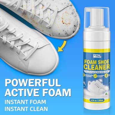 Tidybond Shoe Cleaner Kit, Deep Cleaning Sole & Sneaker Cleaner, White Shoe Cleaner for Sneakers, Tennis Shoes, Leather, Canvas, Rubber and more– 6.76 oz - Image 2