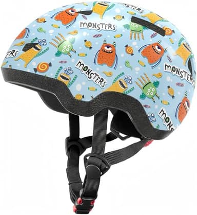 Toddler Bike Helmet for Boys and Girls, Adjustable Kids Helmets from Infant/Baby to Children, 1/2/3/4/5/6/7/8 Years Old-Blue Monster XS - Image 1