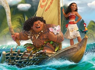 Ravensburger - Disney Moana & Maui - 100 Piece Jigsaw Puzzle - Favorite Scene from The Moana Movie - Stunning, Bright Colors - Premium Quality - Ideal Gift - Screen-Free Fun - Children Age 6+ - Image 2