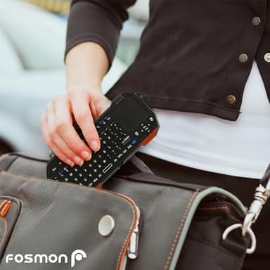 Fosmon Mini Bluetooth Keyboard (QWERTY Keypad), Wireless Portable with Touchpad, Compatible with Apple TV, Amazon Fire Stick, PS4, PS4 Pro, PS5, HTPC/IPTV, VR Glasses, Smartphones - Image 4