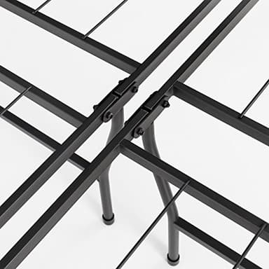 Best Price Mattress 18 Inch Metal Platform Beds w/ Heavy Duty Steel Slat Mattress Foundation (No Box Spring Needed), Black - Image 8
