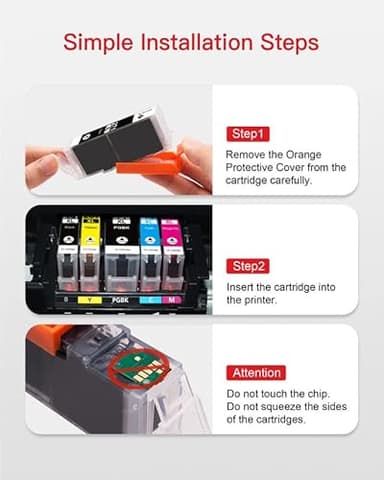 GPC Image PGI-270XL CLI-271XL Replacement for Canon 270 271 Ink Cartridges Compatible for Canon Pixma MG7720 TS9020 TS6020 MG6821 MG6820 TS5020 (PGBK Black Cyan Magenta Yellow, 6 Pack) - Image 6