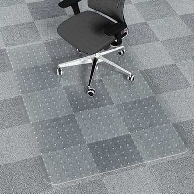 Office Chair Mat for Carpet, 32x48 Clear Heavy Duty Computer Chair Mat, Under Desk Protector Carpeted Floors Mat, Easy Chair Movement,Ship Flat - Image 2