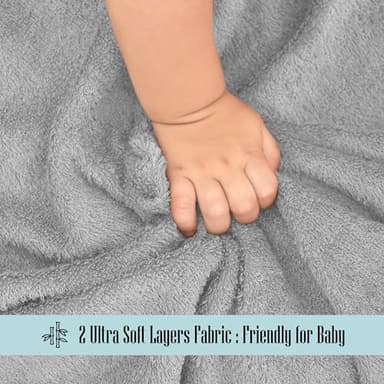 Cute Castle 2 Pack Hooded Baby Towel Rayon Made from Bamboo and 8 Washcloths - Lovely Elephant, Happy Bird - Image 6