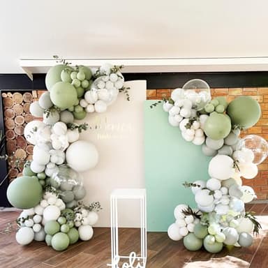 Voircoloria Sage Green Balloons, 66pack 12inch Olive Green Latex Party Balloons for Baby Shower, Graduation, Wedding, Birthday, Bridal Shower, Anniversary Party Decorations - Image 7