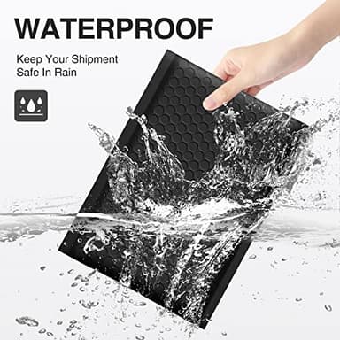 UCGOU Bubble Mailers 8.5x12 Inch Black 25 Pack Usable Size 8.5x11 Poly Padded Envelopes #2 Medium Mailing Opaque Packaging Postal Self Seal Waterproof Boutique Shipping Bags for Clothes Makeup - Image 3