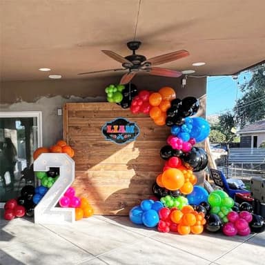 NISOCY Royal Blue Latex Balloon Arch Garland Kit, 102PCS 18In 12In 10In 5In for Baby Shower Graduation Birthday 4th of July Independence Memorial Day Patriotic Party Decorations - Image 6