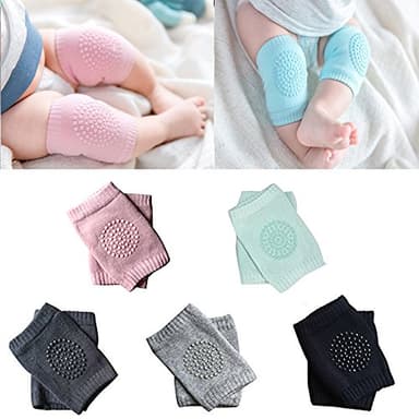 BOSONER Baby Knee Pads for Crawling: Anti-Slip Infant Knee Pads for Crawlers - 5 Pairs Leg Warmers for 6-24 Months - Image 8