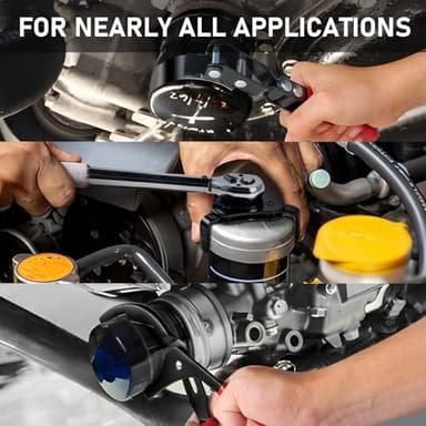 KOOPOOL Oil Filter Wrench Set, 8 Piece Adjustable Oil Filter Pliers 2-3/4" to 5-1/4", 9" & 12" Universal Oil Filter Removal Tool with 1/2" to 3/8" Adapter, Organized in Storage Case (8-Piece Set) - Image 7