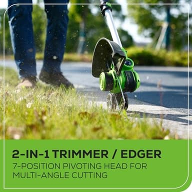 Greenworks 40V 16" Brushless Cordless (Push) Lawn Mower + Blower (350 CFM) + 13" String Trimmer (Bonus Spools), 4.0Ah + 2.0Ah Battery and Charger Included (75+ Compatible Tools) - Image 10