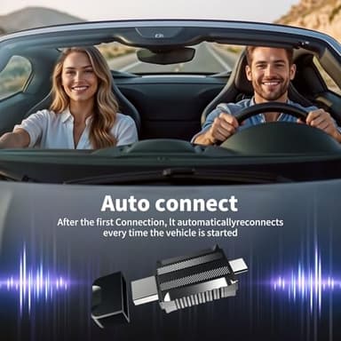 iHeylinkit 2 in 1 carplay Wireless Adapter & Mini Android Auto with Fast Stable Connection, Wired to Wireless Auto Car Adapter, Compatible with iphone10+ & Cars from 2016 (Black) - Image 8