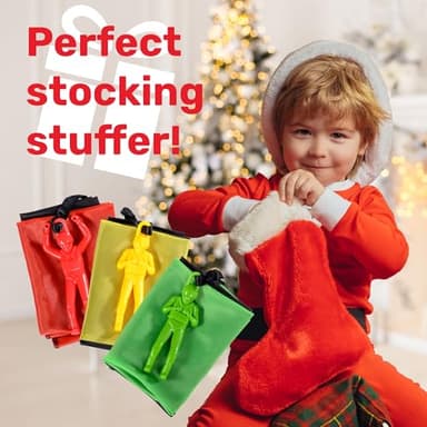 NUTTY TOYS Parachute Toys for Kids - Tangle Free Outdoor Flying Parachute Men, Top Indoor & Outside, 3 4 5 6 7 8 9 10 11 12 Year Old, Best Christmas Stocking Stuffers Idea 2025 Unique Boy & Girl Gifts - Image 7