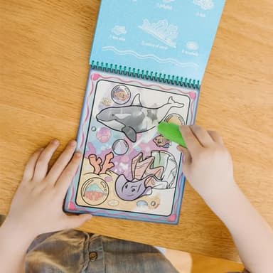 Melissa & Doug On the Go Water Wow! Reusable Color with Water Activity Pad 3-Pack, Jungle, Safari, Farm - FSC Certified - Image 11