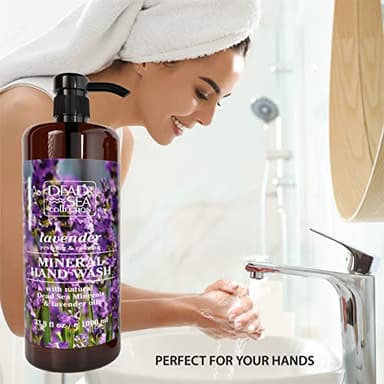 Dead Sea Collection Hand Soap Pump Lavender - Moisturizing Hand Wash Liquid with Dead Sea Minerals and Lavender Oil, Reviving, Calming - Pack of 2 (33.8 Fl Oz Each) - 67.6 Fl Oz Total - Image 5