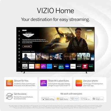 VIZIO 75-inch Quantum Pro 4K QLED 120Hz Smart TV with 1,000 nits Brightness, Dolby Vision, Local Dimming, 240FPS 1080p PC Gaming, WiFi 6E, Apple AirPlay (VQP75C-84, 2023) (Renewed) - Image 8