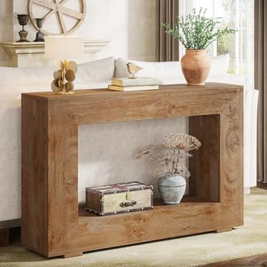 Tribesigns Farmhouse Console Table, 47 Inches Entryway Console Table with Storage, Industrial Hallway Accent Table for Living Room, Entrance - Image 6